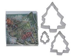 R &amp; M Tree 3 Piece Cookie Cutter Set