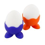 Silicone Egg Cup Holders- Set of 5 Rainbow Serving Cups N7