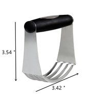 EIALA Stainless Steel Baking Pastry Dough Blender &amp; Scraper Cutter Set (Stainless Steel) N3