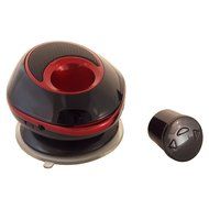 Lyrix Duo Bluetooth Speaker with Removable Receiver - Retail Packaging - Black/Red N4