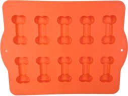 Hugs Pet Products Silicone Bake or Freeze Dog Treat Pan, Dog Bone Shapes