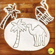 SET of 2: Camel and Palm Tree Cookie Cutters