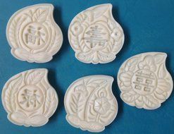 Giftshop12 Peach Shaped Moononcake Cake Cookie Cutter Mold Large N3