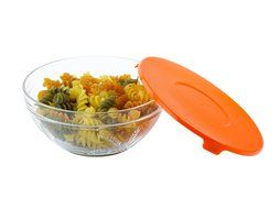All Purpose Glass Bowl and Food Storage Containers 10 Pcs Set - Glass Lunch Bowls Set with Snap Tight Lids (Wave... N3