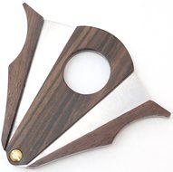 Mrs. Brog Cigar Cutter - ZebraWood and Stainless Steel - Cut and Lock system N2