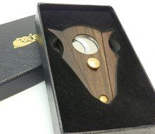 Mrs. Brog Cigar Cutter - ZebraWood and Stainless Steel - Cut and Lock system N4