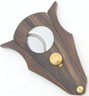 Mrs. Brog Cigar Cutter - ZebraWood and Stainless Steel - Cut and Lock system N5