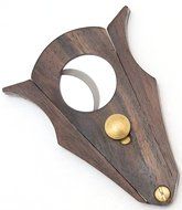 Mrs. Brog Cigar Cutter - ZebraWood and Stainless Steel - Cut and Lock system N6