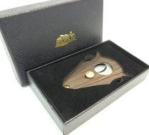 Mrs. Brog Cigar Cutter - ZebraWood and Stainless Steel - Cut and Lock system N7