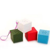 Muangan Mini Portable Cube Stereo Wireless Bluetooth Speaker for SmartPhone Tablet (ARMY GREEN) N2