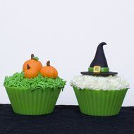 Silicone Cupcake Liners - Set Of 12 Premium Orange Muffin Baking-Cups In Storage Container. N23