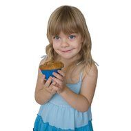 Silicone Cupcake Liners - Set Of 12 Premium Orange Muffin Baking-Cups In Storage Container. N28