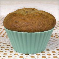 Silicone Cupcake Liners - Set Of 12 Premium Orange Muffin Baking-Cups In Storage Container. N31