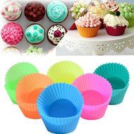 CHICHIC 24 Pack Silicone Baking Cups, Cupcake Holder Set, Cupcake Liners, Baking Molds, Cake Muffin Cups, NonStick... N4