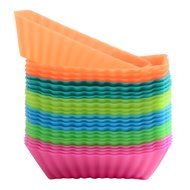 CHICHIC 24 Pack Silicone Baking Cups, Cupcake Holder Set, Cupcake Liners, Baking Molds, Cake Muffin Cups, NonStick... N7