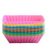 CHICHIC 24 Pack Silicone Baking Cups, Cupcake Holder Set, Cupcake Liners, Baking Molds, Cake Muffin Cups, NonStick... N15