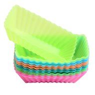 CHICHIC 24 Pack Silicone Baking Cups, Cupcake Holder Set, Cupcake Liners, Baking Molds, Cake Muffin Cups, NonStick... N16