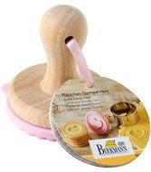 Heart Cookie Stamp - Wooden Handle with Silicone