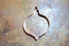 Vintage Teardrop Christmas Tree Ornament Cookie Cutter N4