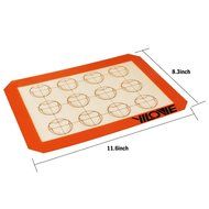 Yilove Premium Non-Stick Silicone Macaron Baking Mat,1/4 Sheet Size,11.6 x 8.3 inches N7