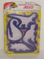 Vintage 1994 Kraft Foods &amp; Universal Studios Jello Jigglers Jurassic Park Dinosaur Molds / Cutters (Set of 4)