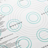Newcomdigi Bake Buddy Middle Silicone Pastry Mats 23" X 15 " Non-Stick With Measurements and Conversion Charts... N6