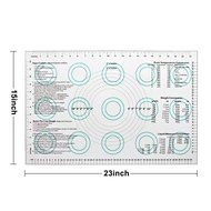 Newcomdigi Bake Buddy Middle Silicone Pastry Mats 23" X 15 " Non-Stick With Measurements and Conversion Charts... N7