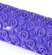 SODIAL(TM) Cake Fondant Dough Decorating Embossed Sugarcraft Stick Rolling Pin kitchen Tool N6