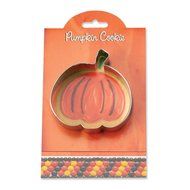 Pumpkin Cookie and Fondant Cutter - Ann Clark - 3.6 Inches - US Tin Plated Steel