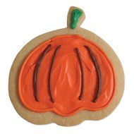 Pumpkin Cookie and Fondant Cutter - Ann Clark - 3.6 Inches - US Tin Plated Steel N2