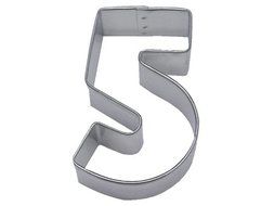 R&amp;M Number 5 Cookie Cutter in Durable, Economical, Tinplated Steel