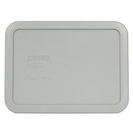 Pyrex 7210-PC Grey Rectangle 3 Cup (750mL) Plastic Storage Cover (4-Pack) N2