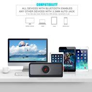 PINSHOW Bluetooth Portable Wireless speaker with Microphone Support TF Card AUX Input Function, Power Bank, More... N2