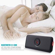 PINSHOW Bluetooth Portable Wireless speaker with Microphone Support TF Card AUX Input Function, Power Bank, More... N4