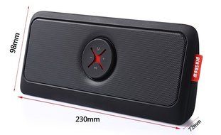 PINSHOW Bluetooth Portable Wireless speaker with Microphone Support TF Card AUX Input Function, Power Bank, More... N7