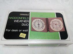 Vintage Springfield Haddonfield Weather Duo For Desk or Wall Thermometer Barometer Made in USA Instrument NO....