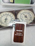 Vintage Springfield Haddonfield Weather Duo For Desk or Wall Thermometer Barometer Made in USA Instrument NO.... N3