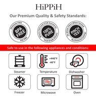 Hippih Silicone Baking Cup Reusable Cupcake Liners,Food Grade Muffin Cups(Heart molds,24 Packs) N5