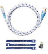Aurum Cables Ultra Series HD14BB50FTNB-N 26 AWG High Speed HDMI Cable CL3 Rated for In-wall Installation, Supports... N10