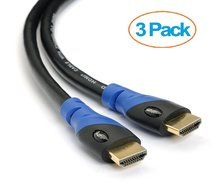 Aurum Cables Ultra Series HD14BB50FTNB-N 26 AWG High Speed HDMI Cable CL3 Rated for In-wall Installation, Supports... N15