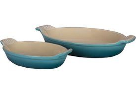 Le Creuset Stoneware Heritage Oval Au Gratin Dishes, Caribbean