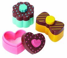 Torune Bento Sweet and Heart Sandwich Cutter Mold, Multicolor