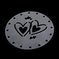 Hysagtek 4Pcs Round Cake Fondant Craft Decorating Flower Heart Birthday Sugarcraft Mold N2