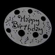 Hysagtek 4Pcs Round Cake Fondant Craft Decorating Flower Heart Birthday Sugarcraft Mold N3