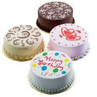 Hysagtek 4Pcs Round Cake Fondant Craft Decorating Flower Heart Birthday Sugarcraft Mold N4