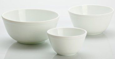 Nesting Mixing Bowl 3 Piece Set Mosser Glass American Made (Smoked Granite) N2