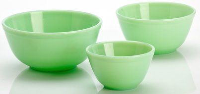 Nesting Mixing Bowl 3 Piece Set Mosser Glass American Made (Smoked Granite) N3