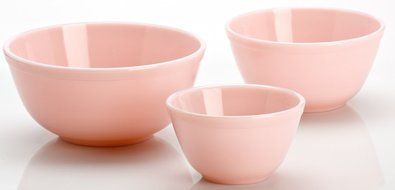 Nesting Mixing Bowl 3 Piece Set Mosser Glass American Made (Smoked Granite) N5