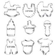 BeBeFun Stainless Steel Cookie Cutter/ Fondant Cutter/ Fruit Cutter. Cup Cake Decoration Tools 7Pcs Set. Shark... N6