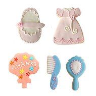 BeBeFun Stainless Steel Cookie Cutter/ Fondant Cutter/ Fruit Cutter. Cup Cake Decoration Tools 7Pcs Set. Shark... N8